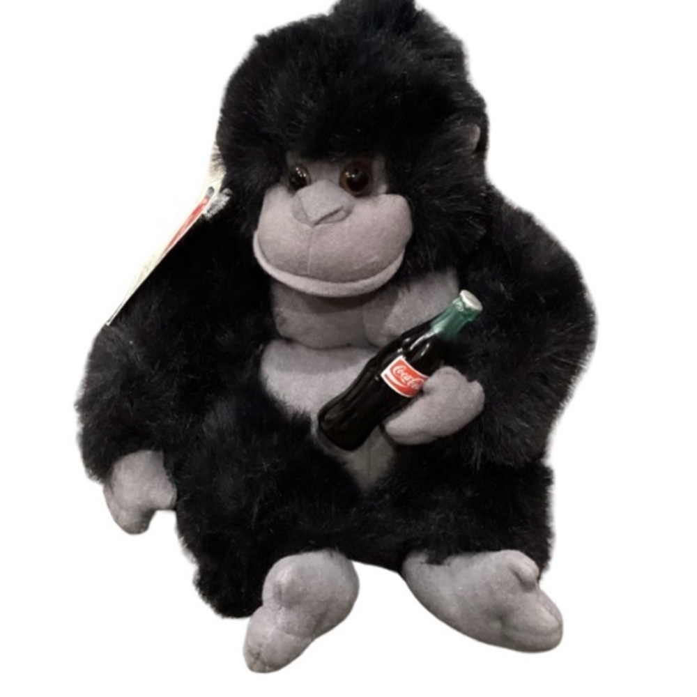 Coca-Cola Gorilla Plush With Coke Bottle 💜 BOGO
